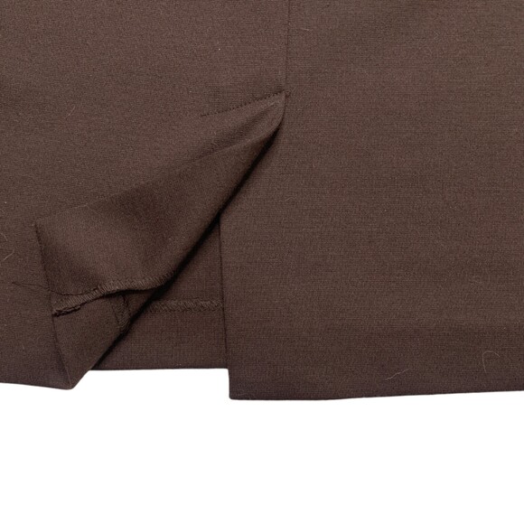 Grace Elements womens ponte pencil skirt mocha brown size 4 - Picture 8 of 8